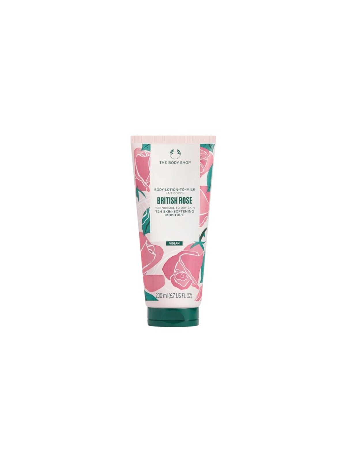 Lozione corpo alla rosa britannica The Body Shop - Latte corpo per pelli normali e secche 200 ml donna