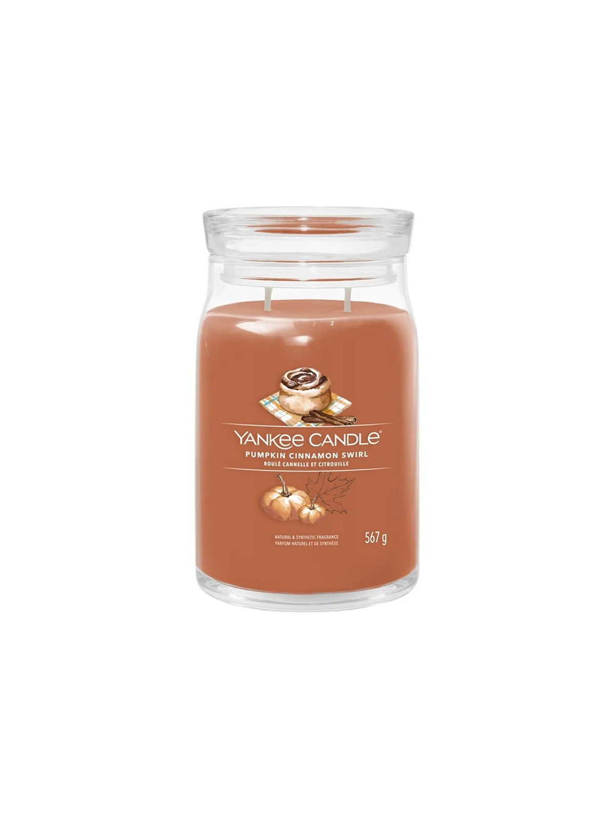 Candela profumata Yankee Candle Pumpkin Cinnamon Swirl - 567,0 g unisex
