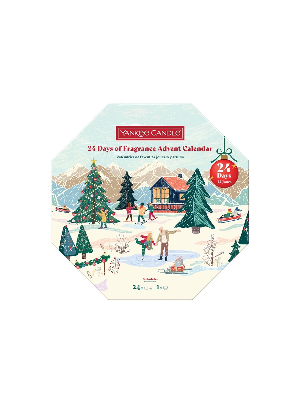 Calendario dell'Avvento profumato Yankee Candle 24 giorni - Calendario dell'Avvento? candele votive 1,0 pezzi donna