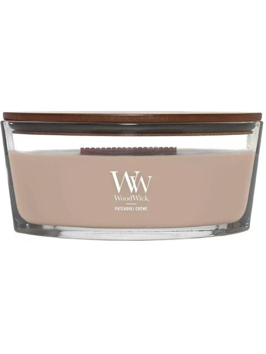 WoodWick Patchouli Crème Lo? (crema di patchouli) - Candela profumata 453,6 g unisex