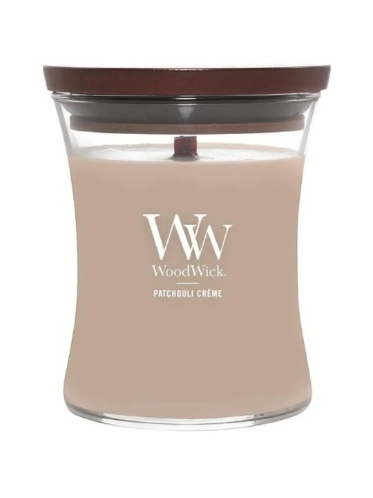 WoodWick Patchouli Crème Vza (crema al patchouli) - Candela profumata 275,0 g unisex