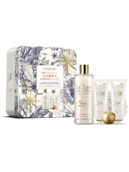 Set regalo The Luxury Bathing Company per la cura del corpo in latta (Bergamotto, Zenzero e Citronella) donna