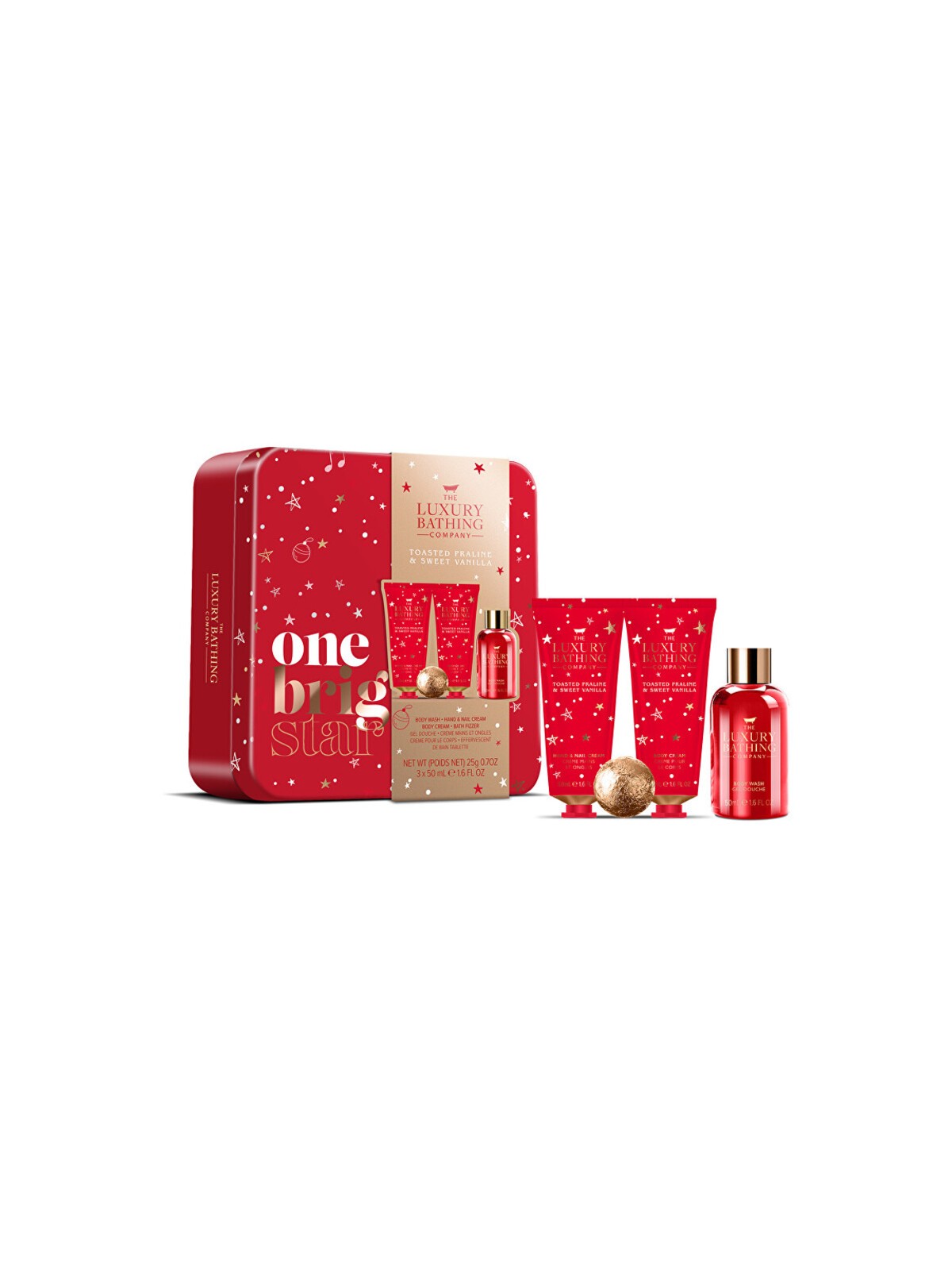 Set regalo Luxury Bathing Company in latta (Pralinka e Vanilka) donna