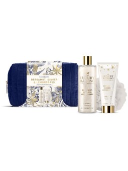 Set regalo Luxury Bathing Company per la cura del corpo in vassoio cometick (Bergamotto, Zzvor e Citronella) donna