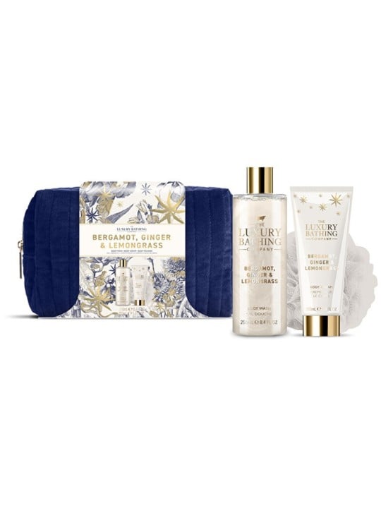 Set regalo Luxury Bathing Company per la cura del corpo in vassoio cometick (Bergamotto, Zzvor e Citronella) donna