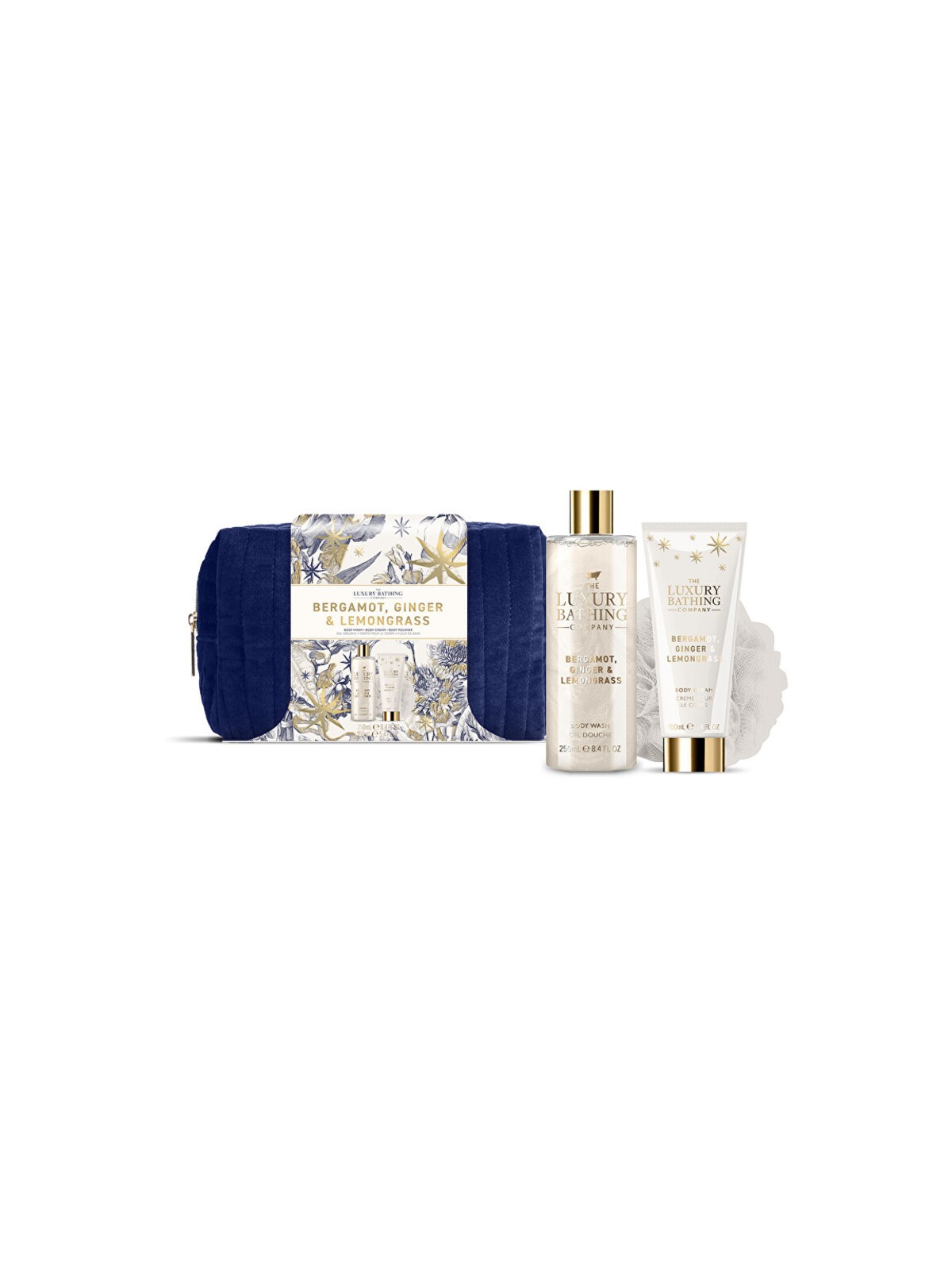 Set regalo Luxury Bathing Company per la cura del corpo in vassoio cometick (Bergamotto, Zzvor e Citronella) donna