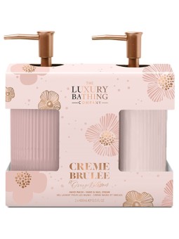 Cofanetto regalo Luxury Bathing Company per la cura intensiva delle mani (Crème brûlée, fiori d'arancio e vaniglia) donna