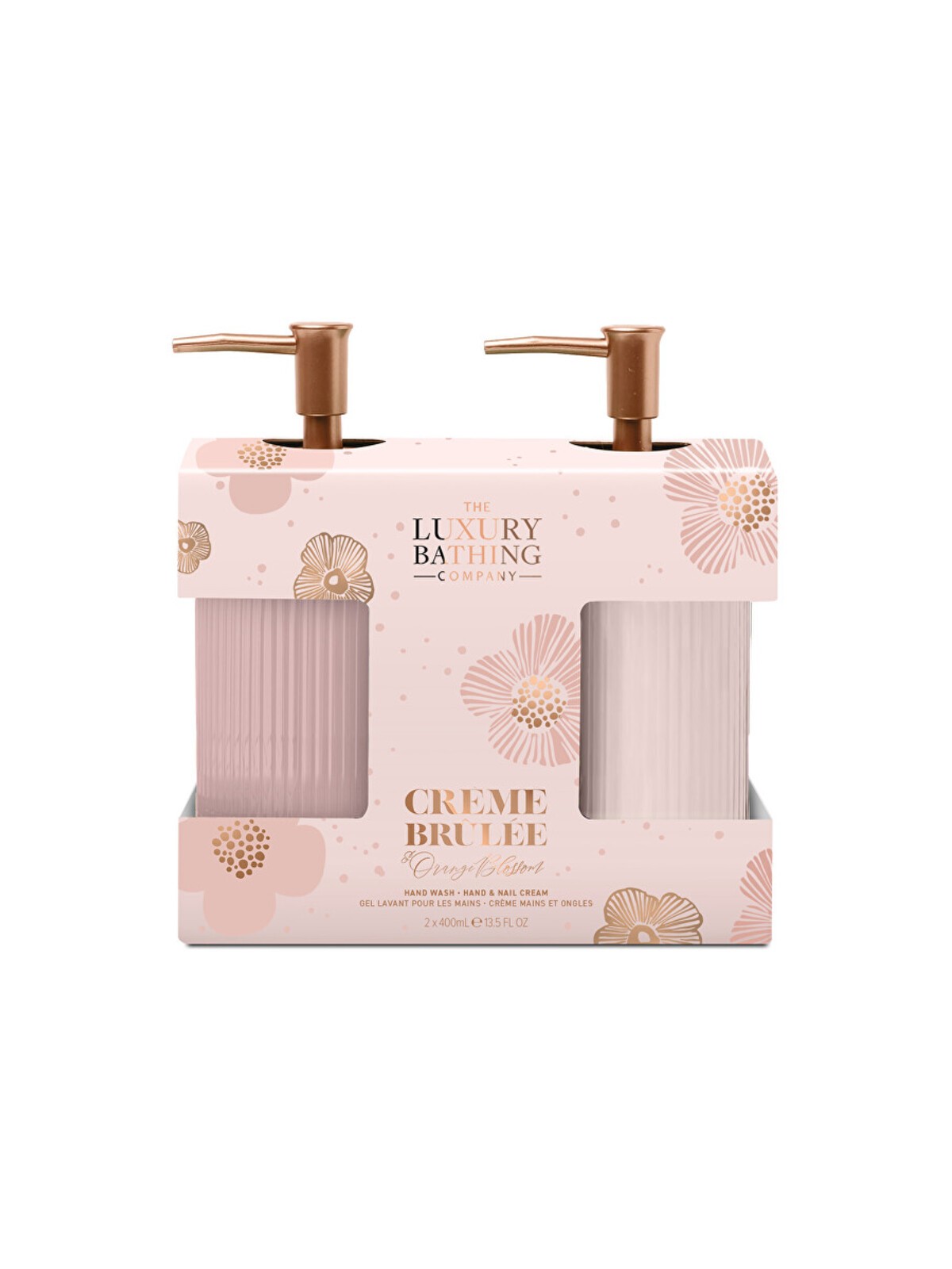 Cofanetto regalo Luxury Bathing Company per la cura intensiva delle mani (Crème brûlée, fiori d'arancio e vaniglia) donna