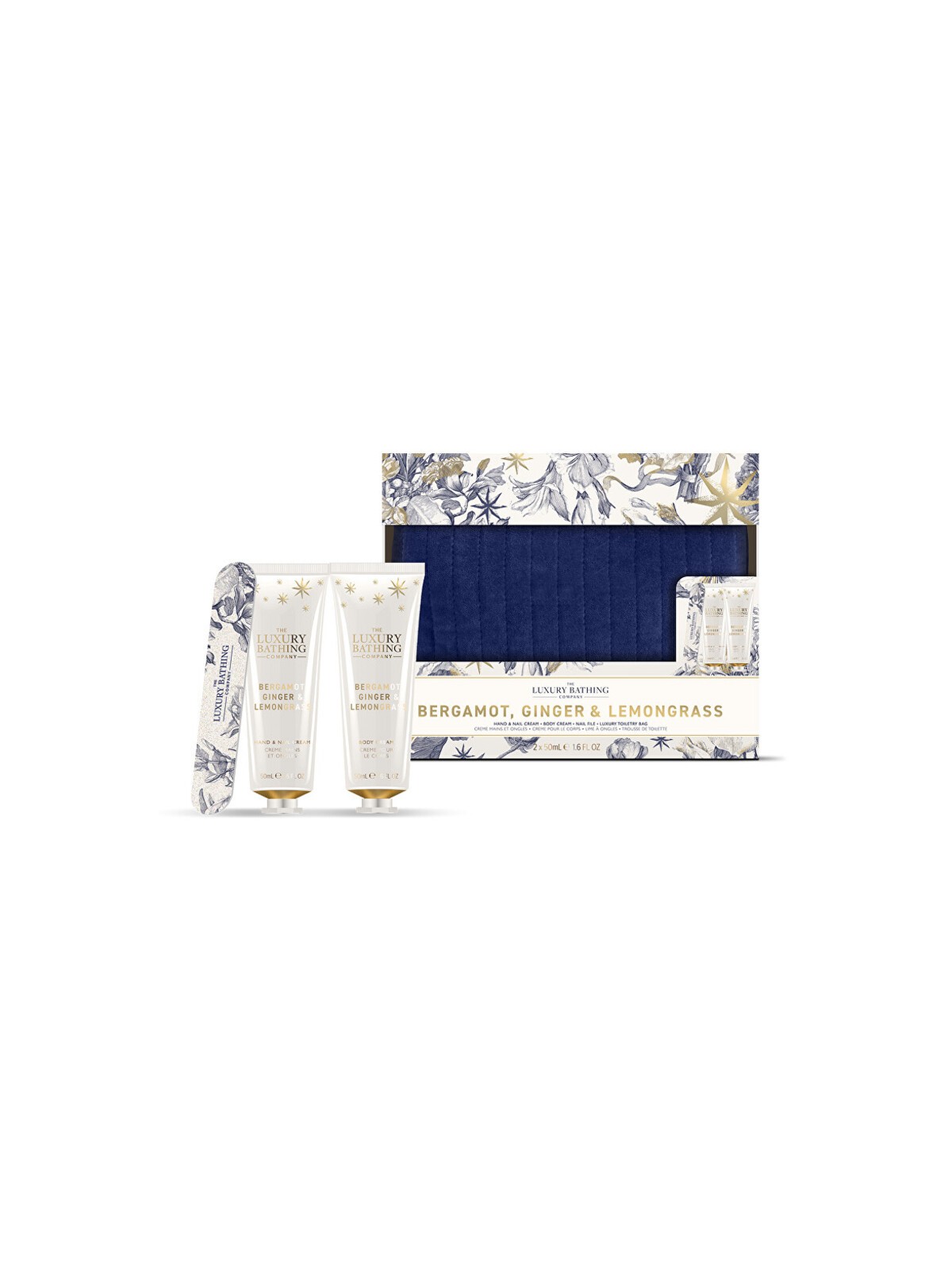 Cofanetto regalo Luxury Bathing Company per la cura del corpo (Bergamotto, Zzvor e Citronella) donna