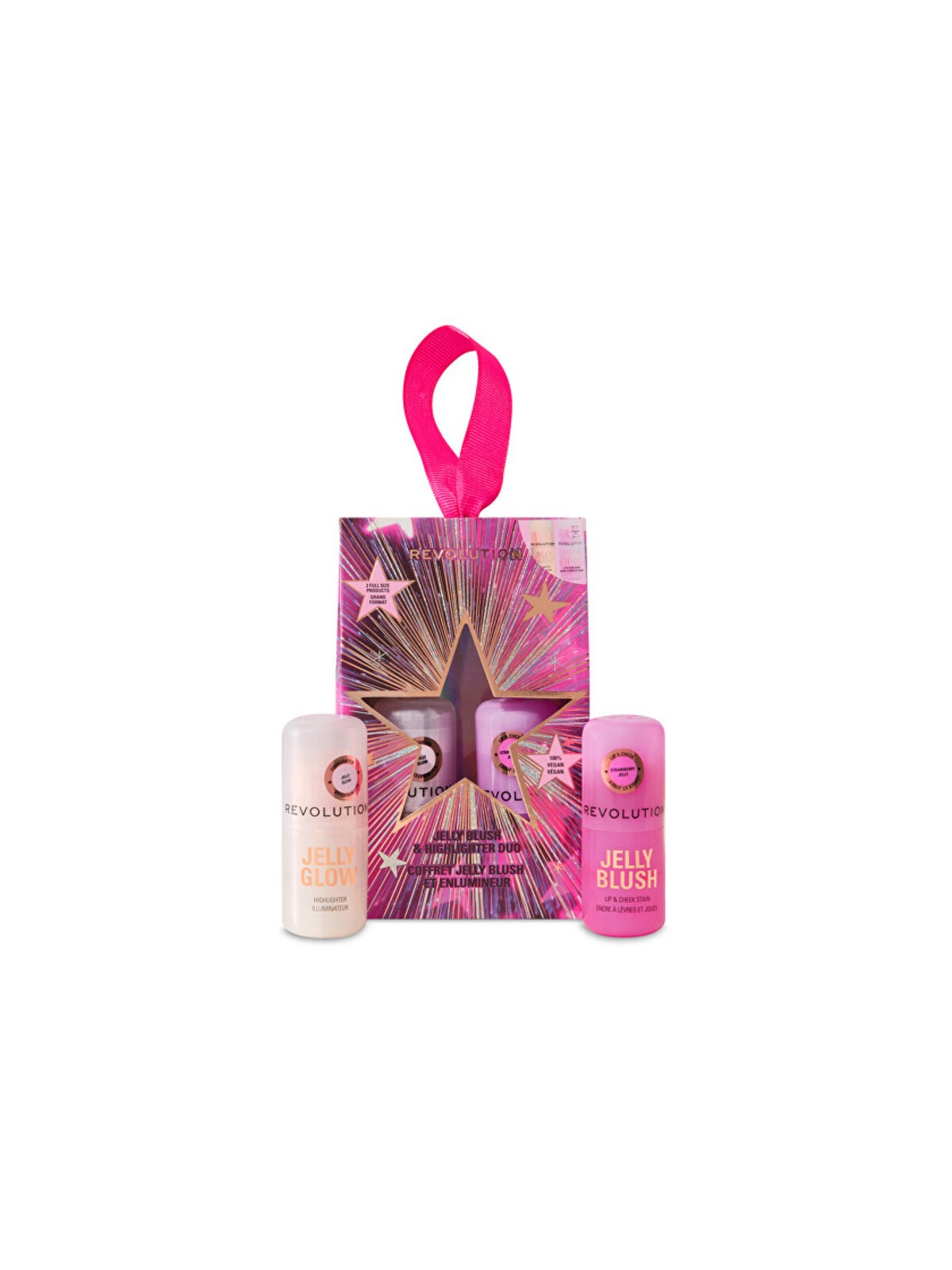 Set blush e illuminante in gel Makeup Revolution - Set regalo donna