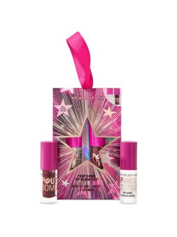 Set di mini lucidalabbra volumizzanti Makeup Revolution Pout Bomb, tonalità malva - Set regalo donna