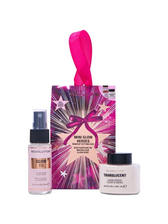 Makeup Revolution Mini Glow Hero's Make-up Setting Duo - Set regalo donna