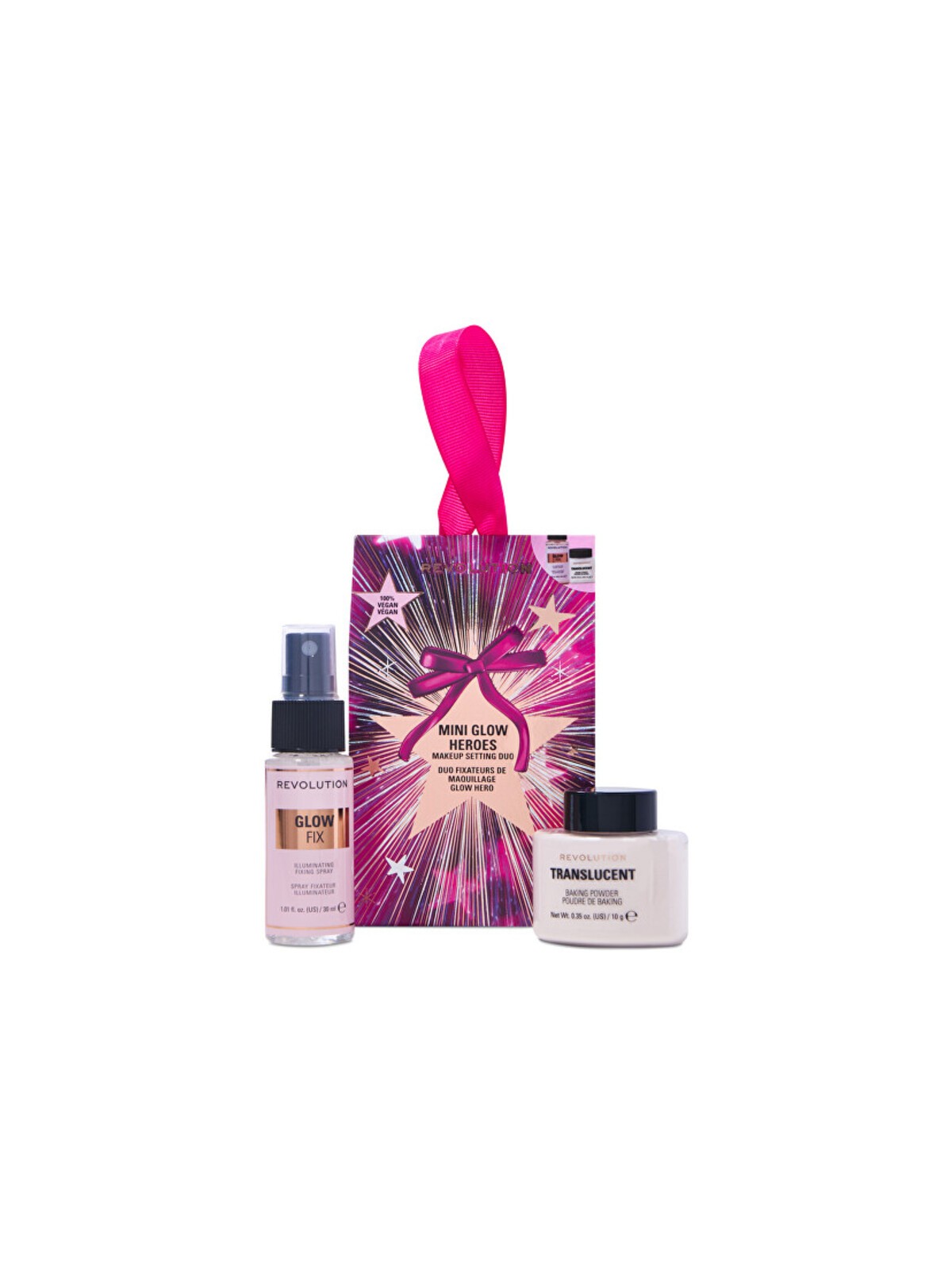 Makeup Revolution Mini Glow Hero's Make-up Setting Duo - Set regalo donna