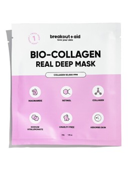 Breakout+aid Real Deep Mask - Maschera per il contorno occhi con collagene di Donna