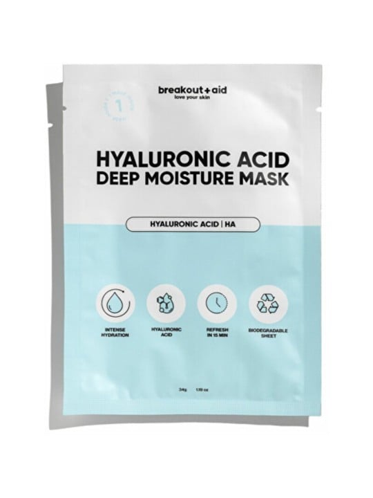 Maschera idratante Breakout+aid - Maschera idratante con acido ialuronico 34,0 g donna
