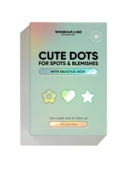 Breakout+aid Cute Dots - Cerotti per acne localizzata (48 pezzi) donna
