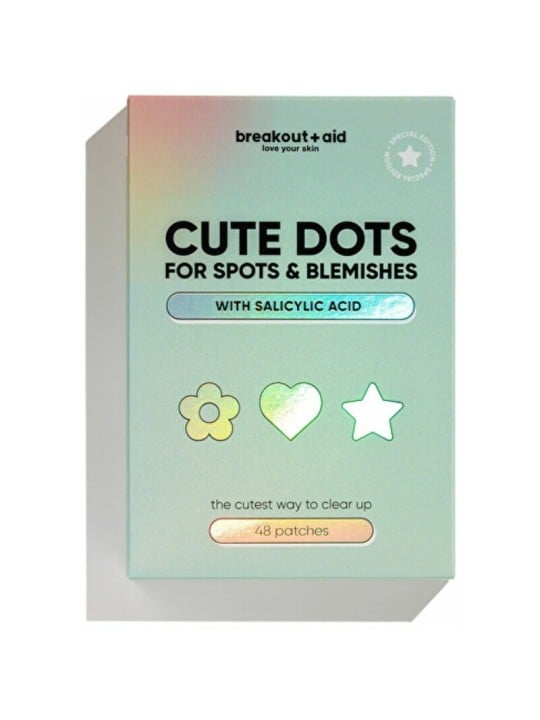 Breakout+aid Cute Dots - Cerotti per acne localizzata (48 pezzi) donna