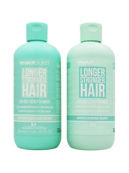 Set Hairburst per capelli più lunghi e più forti, per cuoio capelluto e radici oleose - Set per capelli grassi 350ml donna