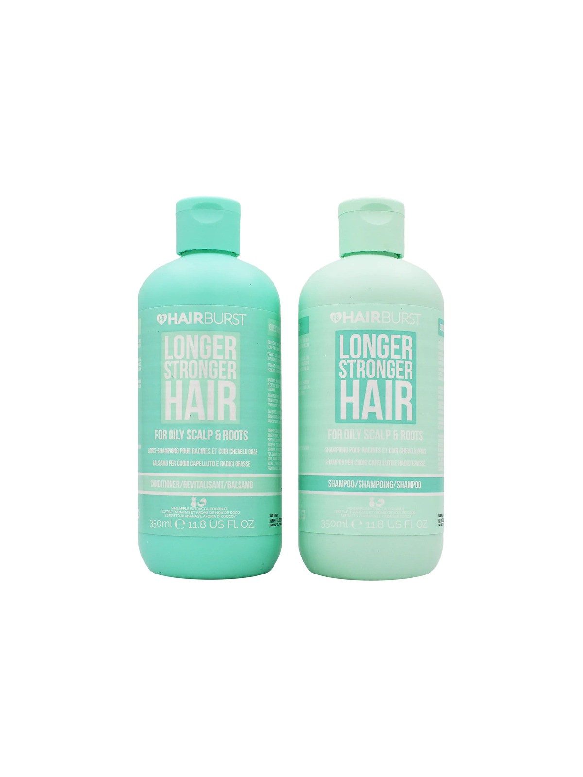Set Hairburst per capelli più lunghi e più forti, per cuoio capelluto e radici oleose - Set per capelli grassi 350ml donna