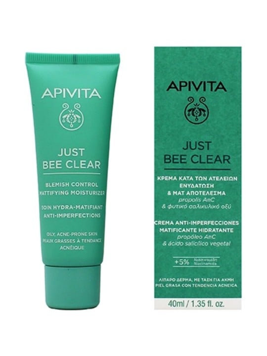 Apivita Just Bee Clear - Crema viso idratante con niacinamide 40ml unisex