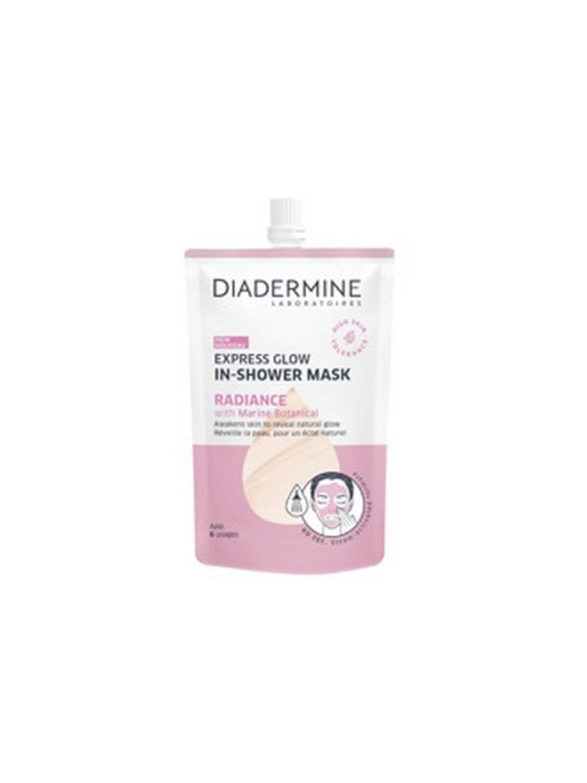 Diadermine Express Glow In-Shower Mask Radiance - Maschera viso 50ml donna