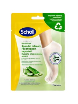 Scholl PediMask Maschera per i piedi (1 pz) - Maschera idratante per i piedi con Aloe Vera donna