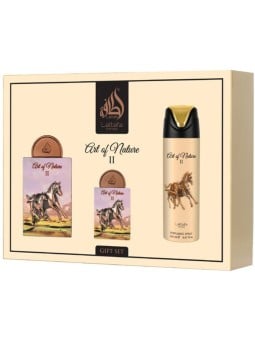 Lattafa Perfumes Art Of Nature II Set regalo eau de parfum, deospray 200ml ed eau de parfum 20ml unisex