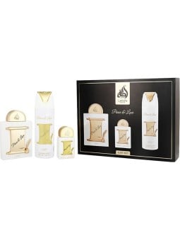 Lattafa Perfumes Peace & Love Set regalo eau de parfum 100ml, eau de parfum 20ml e deospray unisex