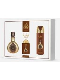 Lattafa Perfumes Masa Set regalo eau de parfum 100ml, deospray 200ml ed eau de parfum 20ml unisex