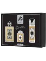 Lattafa Perfumes King Of Arabia Set regalo eau de parfum 100ml, deospray 200ml e eau de parfum 20ml donna