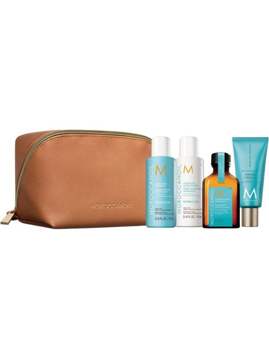 Set idratante da viaggio Moroccanoil - Set idratante da viaggio 205ml donna