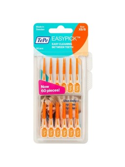 TePe Easypick XS/S Arancione (60 pezzi) - Tovagliolo gommato 0,0 pezzi donna
