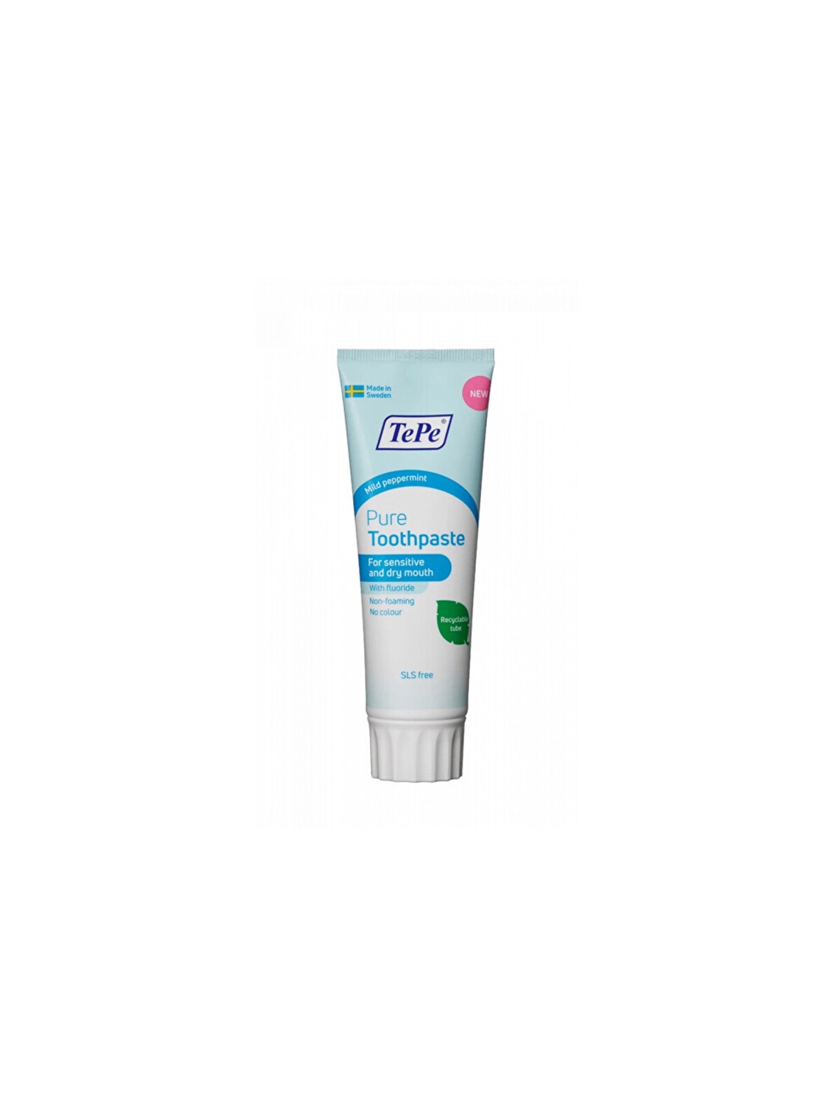 TePe Pure Toothpaste - Dentifricio al fluoro 75ml donna