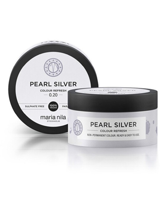 Maria Nila Maschera nutriente fine senza pigmenti coloranti permanenti Argento Perla (Maschera Rinfrescante Colore) 100ml donna