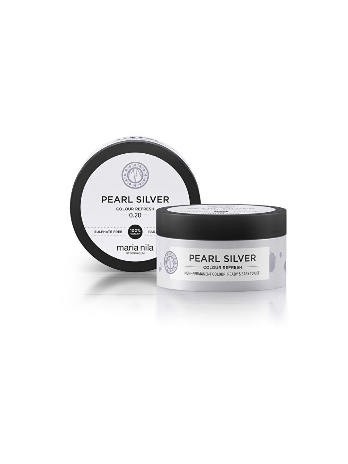 Maria Nila Maschera nutriente fine senza pigmenti coloranti permanenti Argento Perla (Maschera Rinfrescante Colore) 100ml donna