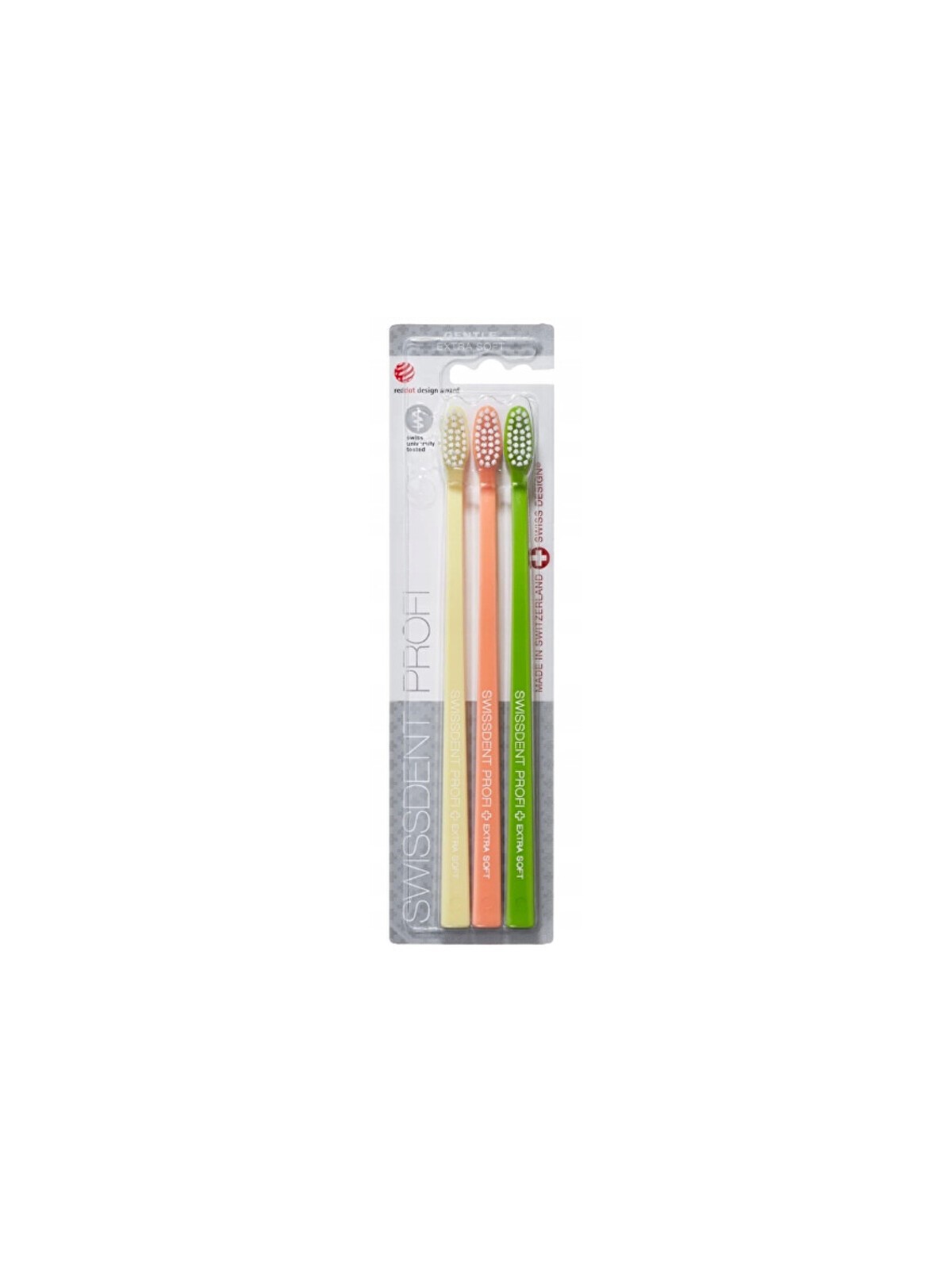 Set di tre spazzolini Swissdent Gentle Extra Soft - Spazzolini da denti donna