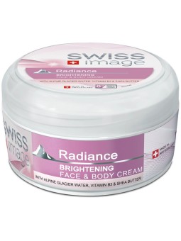 Swiss Image Body Care Radiance Brightening Face & Body Cream - Crema illuminante per viso e corpo 200ml donna