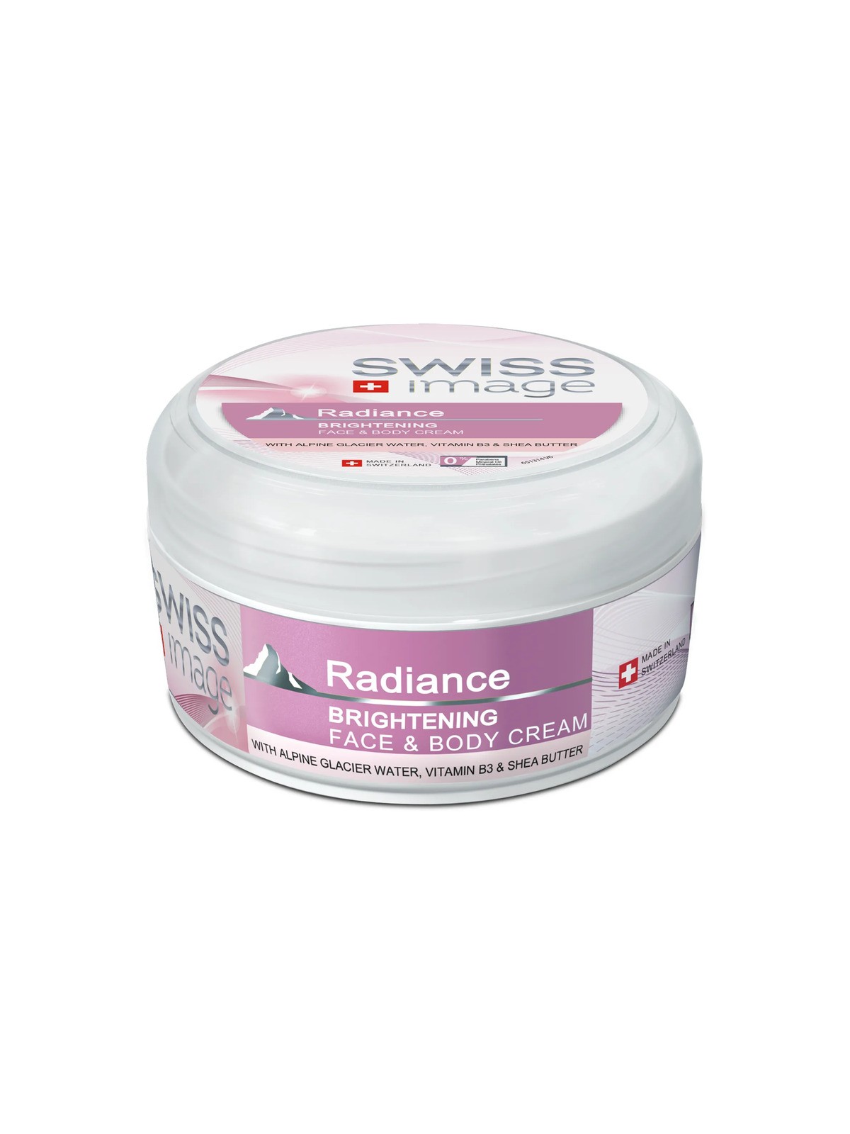 Swiss Image Body Care Radiance Brightening Face & Body Cream - Crema illuminante per viso e corpo 200ml donna