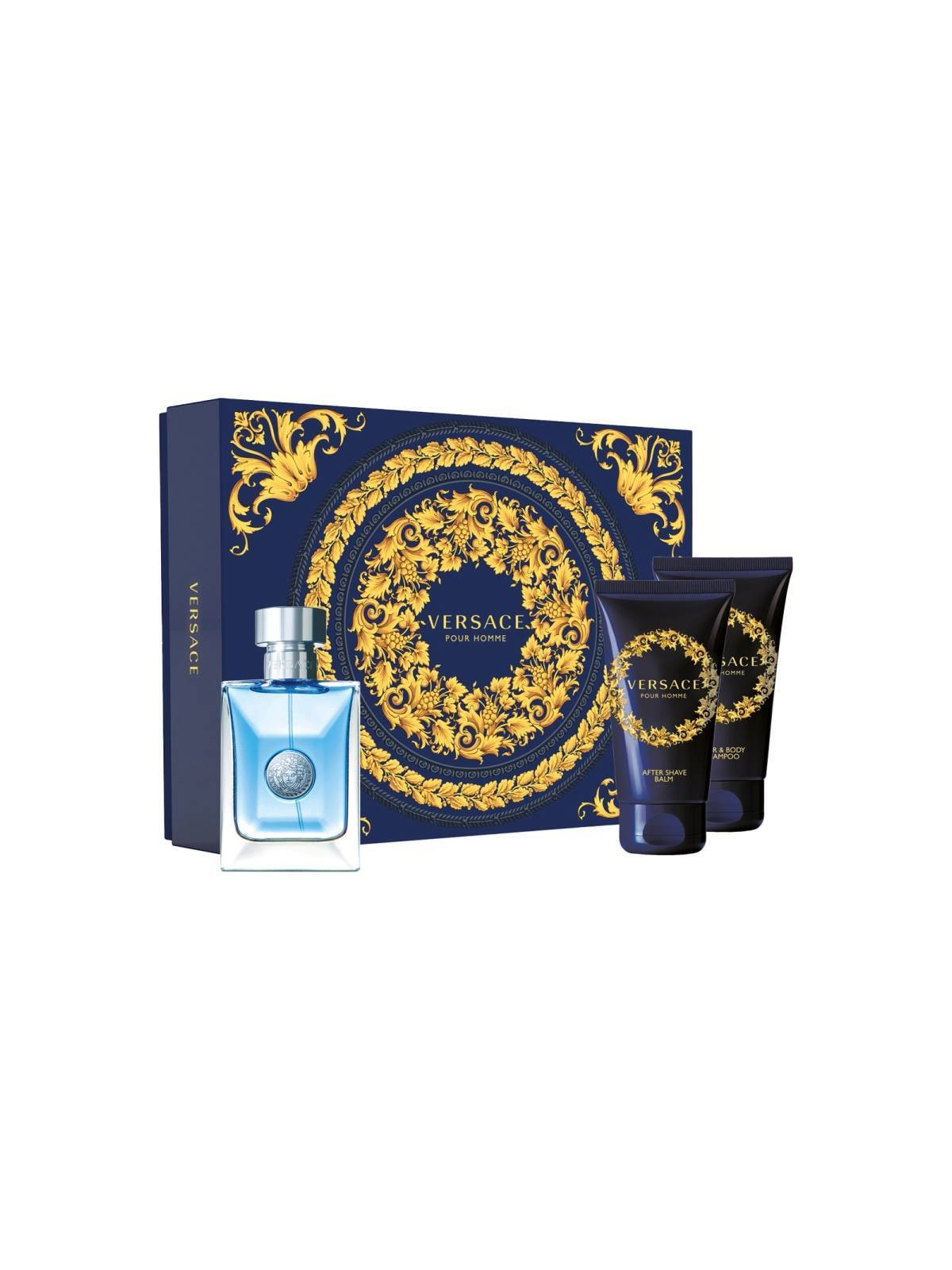 Versace Versace Pour Homme Set regalo eau de toilette 50ml, balsamo dopobarba 50ml e Shampoo 50ml uomo
