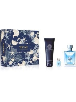 Versace Versace Pour Homme Set regalo eau de toilette 100ml, eau de toilette in miniatura 5ml e gel doccia 150ml donna