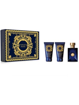 Set regalo Versace Dylan Blue: eau de toilette 50ml, gel doccia Dylan Blue 50ml e balsamo dopobarba Dylan Blue 50ml uomo