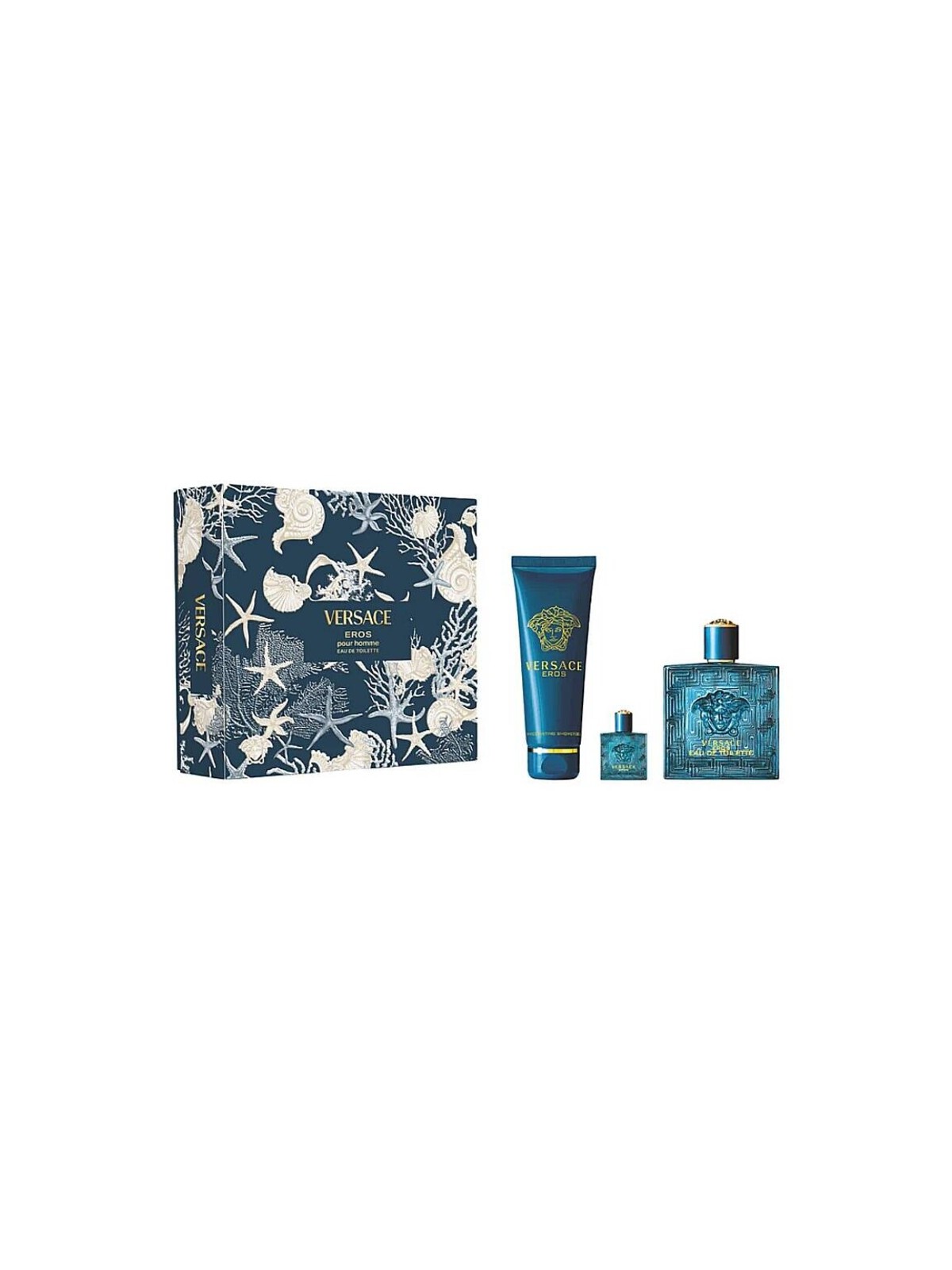 Versace Eros Set regalo eau de toilette 100ml, gel doccia 150ml e miniatura eau de toilette 5ml donna