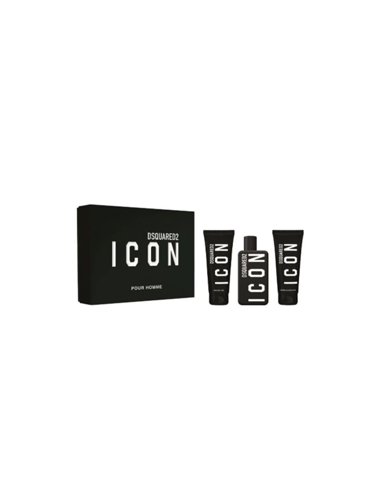 Dsquared2 Icon Pour Homme Gift set eau de parfum 100ml, shower gel 100ml e balm po holen 100ml uomo