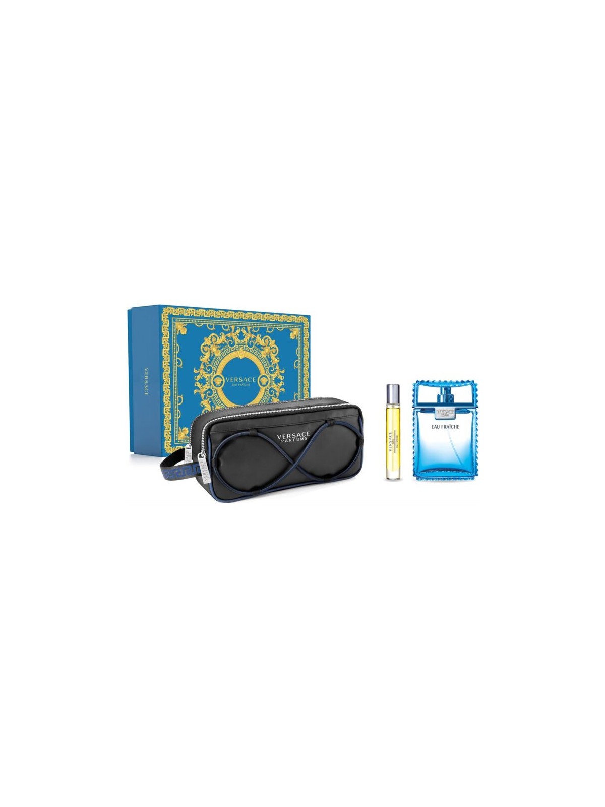 Versace Man Eau Fraiche SET eau de toilette 100ml + eau de toilette 10ml + trousse uomo