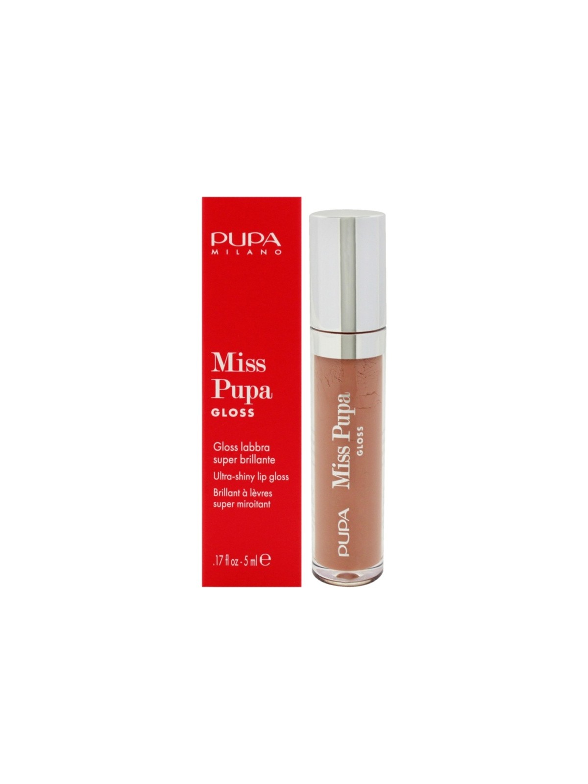 Pupa Miss Pupa Gloss (Lucidalabbra ultra brillante effetto volume istantaneo) 5ml donna 401 Lovely Pink