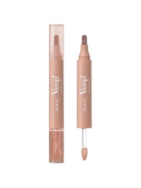 Booty Vamp! Marker Duo - Lucidalabbra fissante e oleoso 2 in 1 4ml donna 008 Sorbetto all'arancia