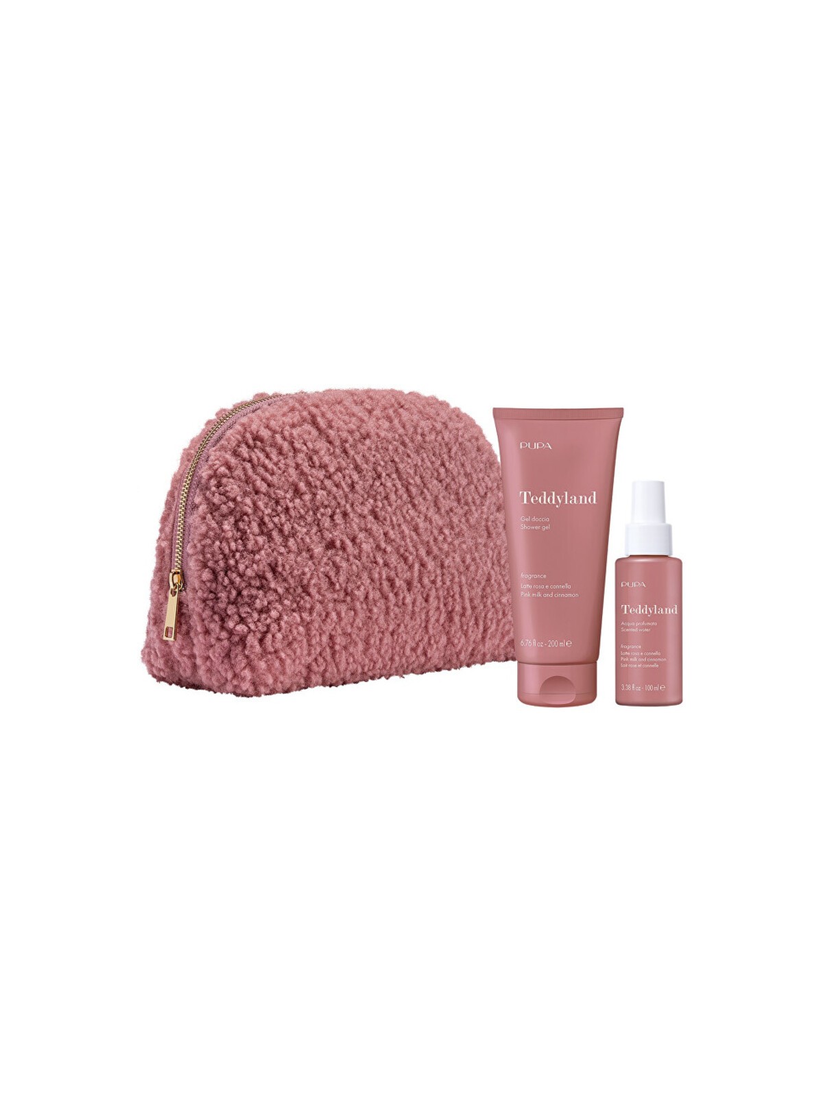Set regalo Pupa Pink Milk and Cinnamon Teddyland - Set regalo donna