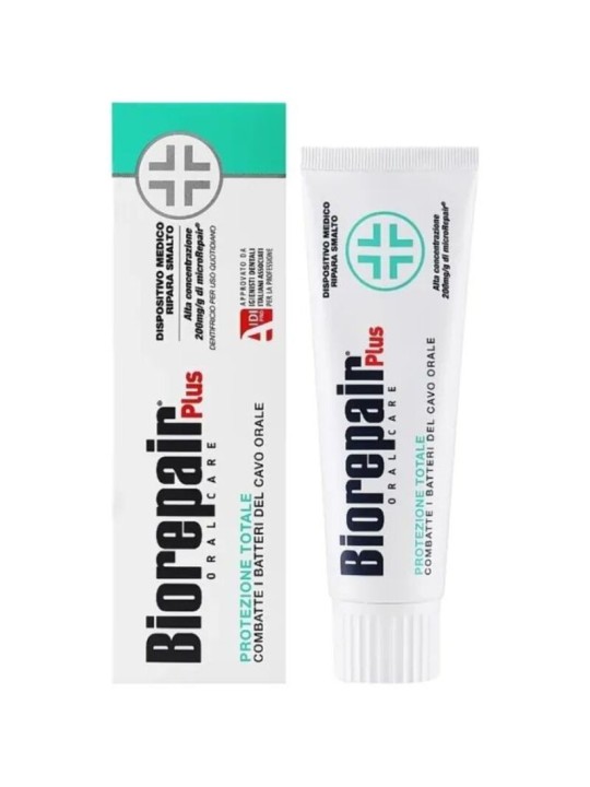 Dentifricio Biorepair Plus Total Protection - Dentifricio per rinforzare lo smalto dei denti 75ml donna