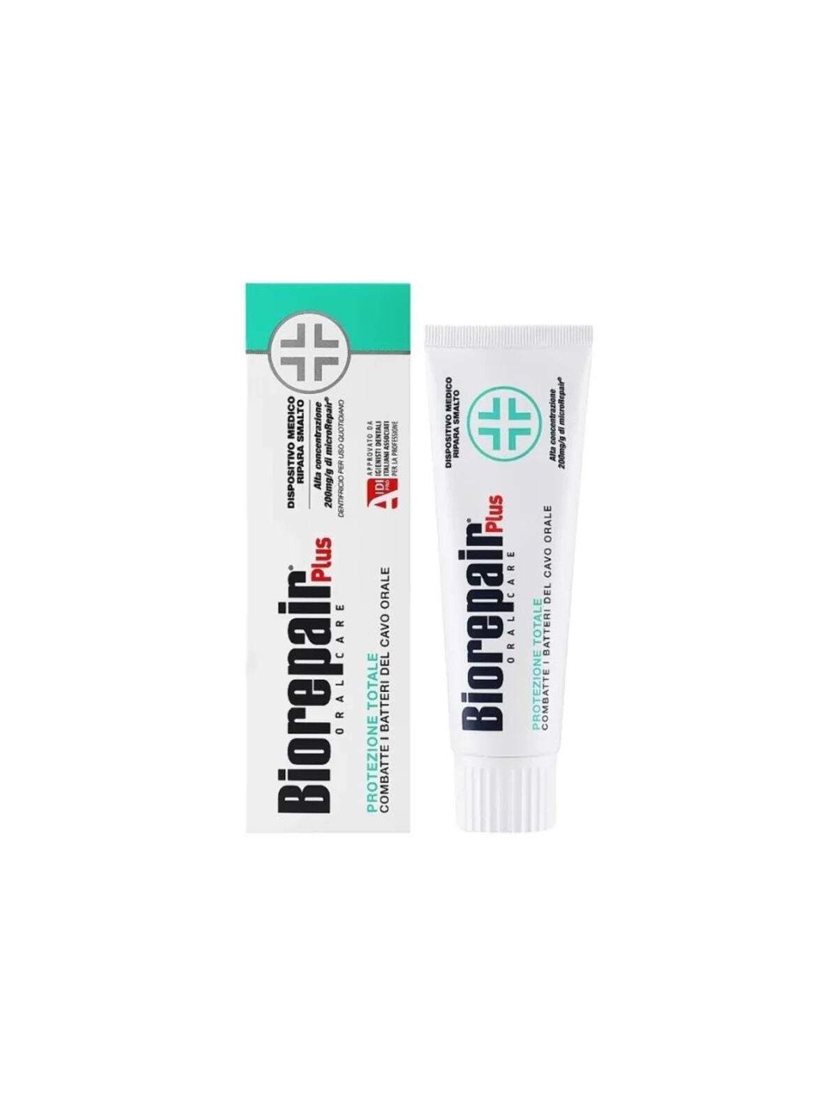 Dentifricio Biorepair Plus Total Protection - Dentifricio per rinforzare lo smalto dei denti 75ml donna