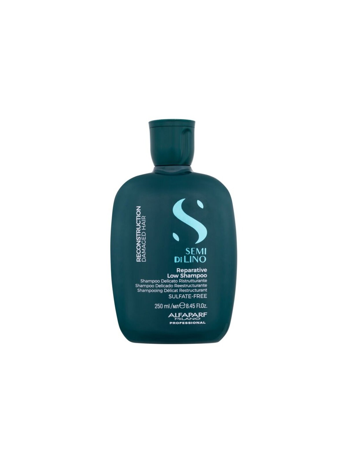 Alfaparf Milano Semi Di Lino Shampoo Riparativo a Basso Contenuto - Shampoo Rigenerante per Capelli Danneggiati 1000ml donna